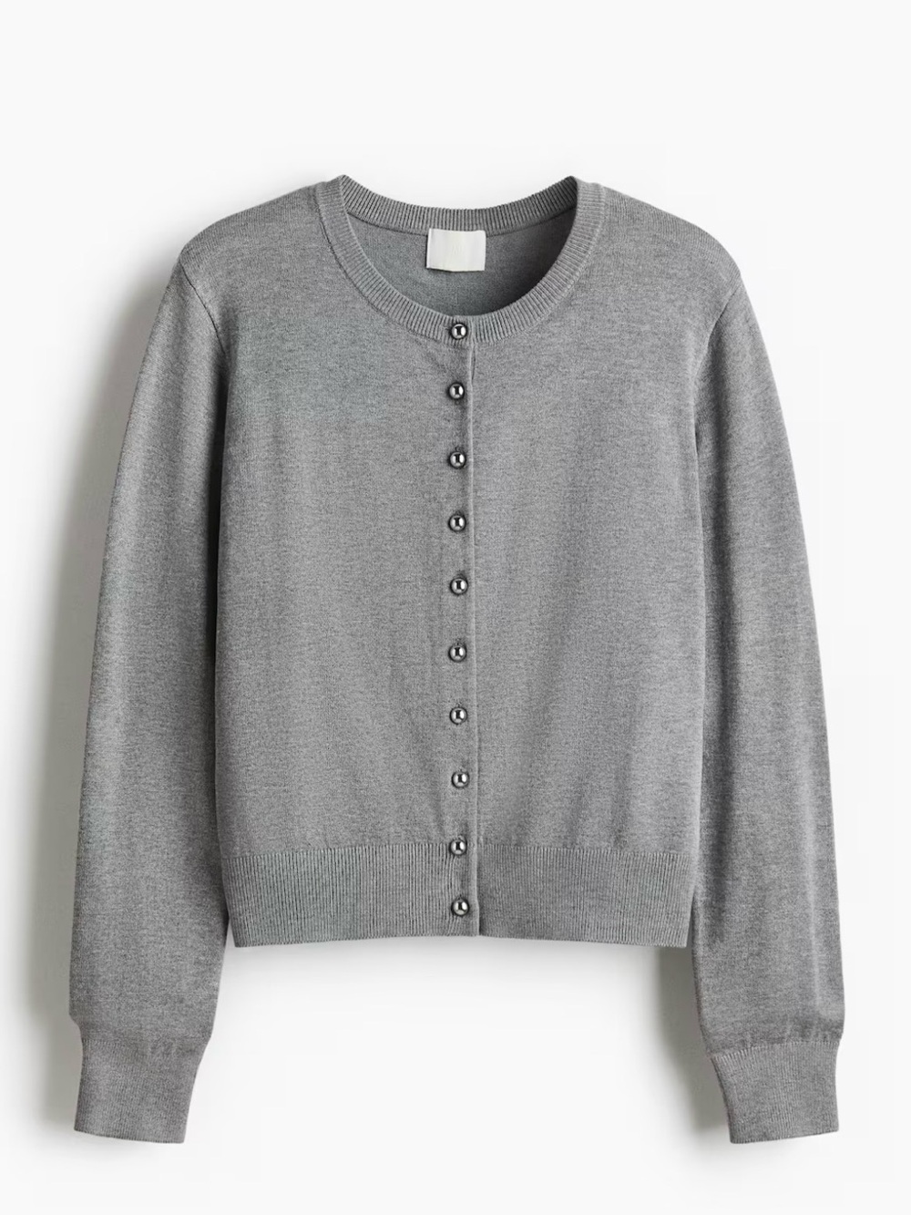 H&M Grey Knit Cardigan